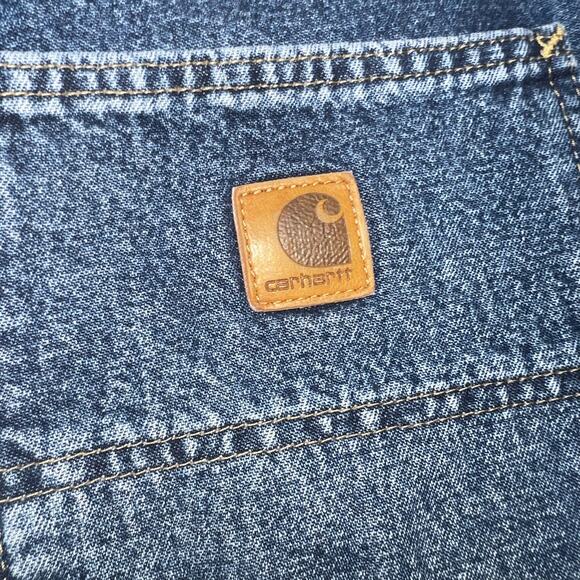 Carhartt Men's Work dark Denim Carpenter utility work shorts size 40 - Picture 5 of 7